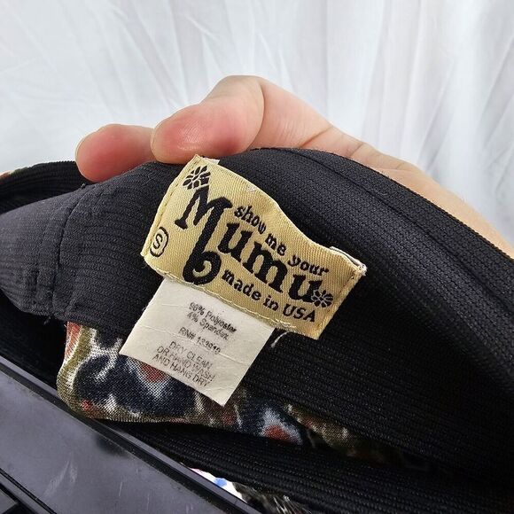 Show Me Your Mumu Women's Size Small Boho Bam Bam Bells Printed Black Multi - Picture 8 of 8